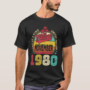 T-shirt Vintage 42ème anniversaire stupéfiant depuis novem