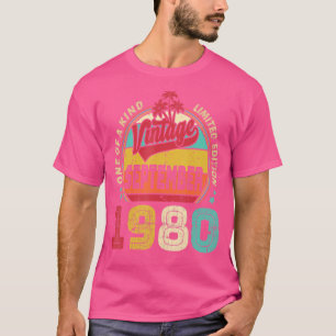 T-shirt Vintage 42ème anniversaire stupéfiant depuis septe