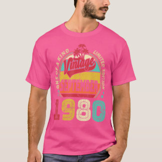 T-shirt Vintage 42ème anniversaire stupéfiant depuis septe