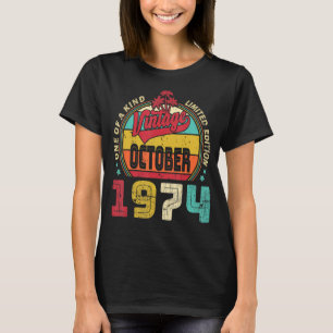 T-shirt Vintage 48ème anniversaire stupéfiant depuis octob