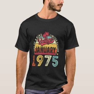 T-shirt Vintage 50e anniversaire Cadeau Vintage Janvier 19