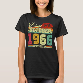 T-shirt Vintage 56ème anniversaire stupéfiant depuis octob