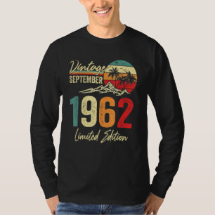 T-shirt Vintage 60 ans Septembre 1962 60ème
