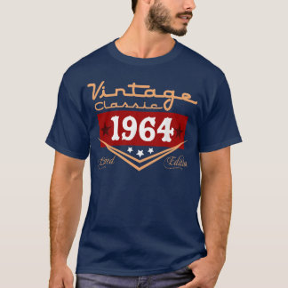 T-shirt Vintage 60th Birthday Decorations Vintage 1964 fam