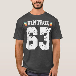 T-shirt Vintage 63 ans Joyeux 63ème anniversaire Sports am