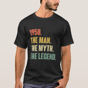 T-shirt Vintage 63Ème Anniversaire 1958 - Don Pour 63 Ans