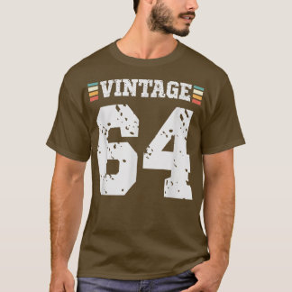 T-shirt Vintage 64 ans Joyeux 64e anniversaire Sports amus