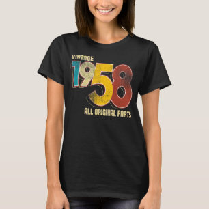 T-shirt Vintage 65 Décorations d'anniversaire Hommes 65e A