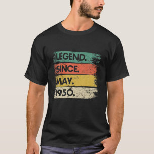 T-shirt Vintage 71 Ans 71E Anniversaire Légende depuis Ap