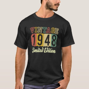 T-shirt Vintage 76 Décorations d'anniversaire Hommes 76e A