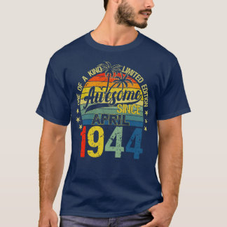 T-shirt Vintage 78 Ans Avril 1944 Décorations 78ème B