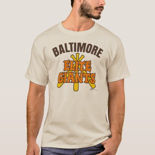 T-shirt Vintage 80s Baltimore Elite Giants (Devant)