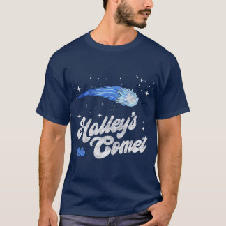 T-shirt Vintage 80s Halleys Comet Retro Space Lover