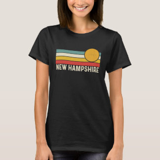 T-shirt Vintage 80s Sunset Summer Retro Style New Hampshir