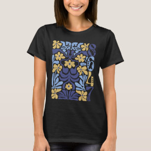 T-shirt Vintage 8647 Subtil Anti Président 86 47 Floral Bo