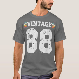T-shirt Vintage 88 ans Joyeux 88e anniversaire Sports amus