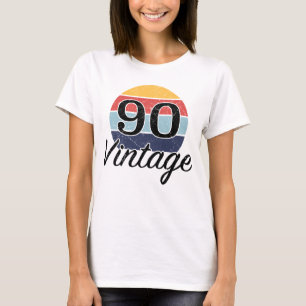 T-shirt Vintage 90e anniversaire coucher du soleil