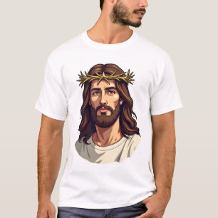 T-shirt vintage à gravure Jésus Épine Halo 2