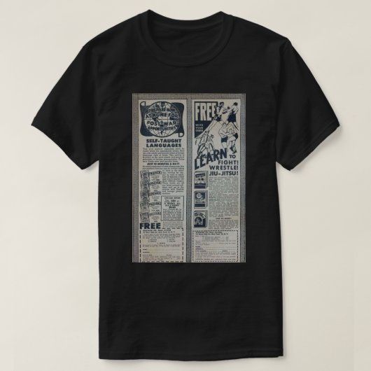 T-shirt Vintage Ad vieux comics esthétique (Design devant)