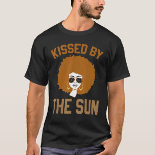 T-shirt Vintage African Afro Kissed By The Sun Pride Melan