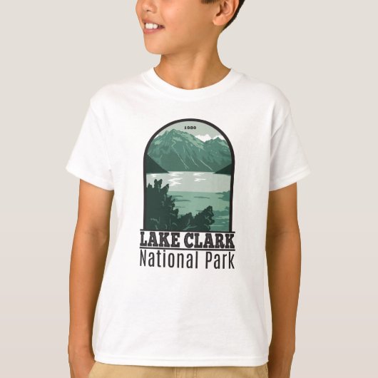 T-shirt Vintage Alaska Lake Clark National Park (Devant)
