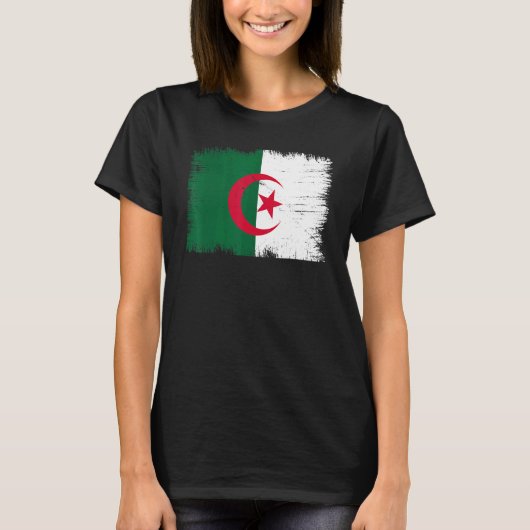 T-shirt Vintage Algeria Flag Algerian Independence Day (Devant)