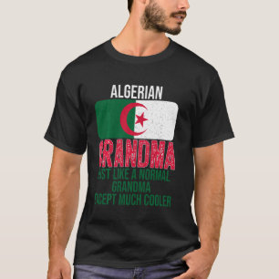 T-shirt Vintage Algérien Grand-Mère Algérie Drapeau Pour M