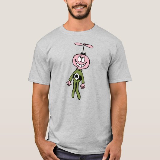 T-shirt vintage Alien de dessin animé (Devant)