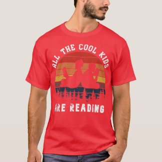 T-shirt Vintage All the Cool Kids are Reading Book  Readin