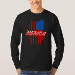 T-shirt Vintage American Flag 'Merica Patriotic 4th Of<br><div class="desc">Vintage American Flag 'Merica Patriotic 4th Of July Boy Girl Gift. Perfect gift for your dad,  mom,  papa,  men,  women,  friend and family members on Thanksgiving Day,  Christmas Day,  Mothers Day,  Fathers Day,  4th of July,  1776 Independent day,  Veterans Day,  Halloween Day,  Patrick's Day</div>