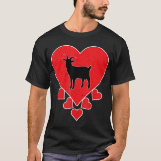 T-shirt Vintage Amoureux des animaux De Chèvre Saint-Valen