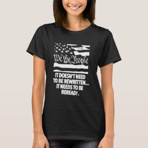 T-shirt Vintage Ancien Drapeau Américain Patriotique 1776