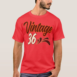 T-shirt Vintage Anniversaire De 36 Ans