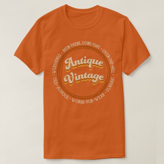 T-shirt Vintage antique (Design devant)