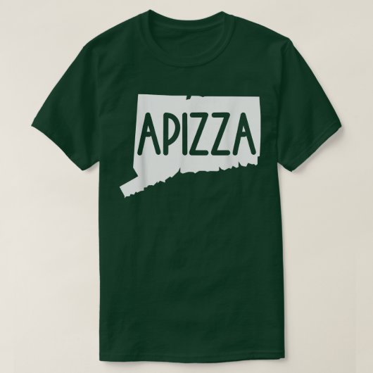 T-shirt Vintage Apizza Connecticut (Design devant)