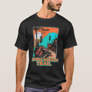 T-shirt Vintage Appalachian Trail Vue Montagnes Rétro