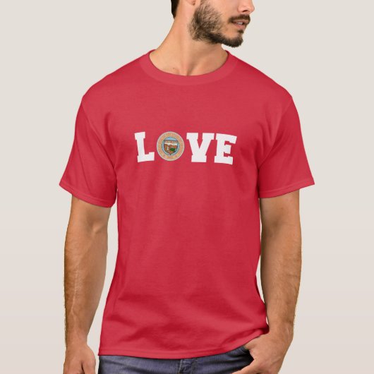 T-shirt Vintage Arizona State Seal Love Active (Devant)