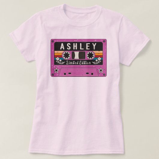 T-shirt vintage Ashley Name (Design devant)