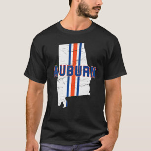 T-shirt Vintage AUBURN Auburn Carte Femmes Hommes Filles G