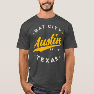 T-shirt Vintage Austin Bat City Texas USA