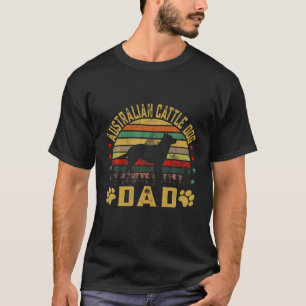 T-shirt Vintage Australian Cattle Dog Papa Amoureux des ch