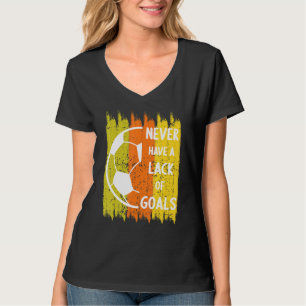 T-shirt Vintage Automne Couleurs Automne Soccer Ball