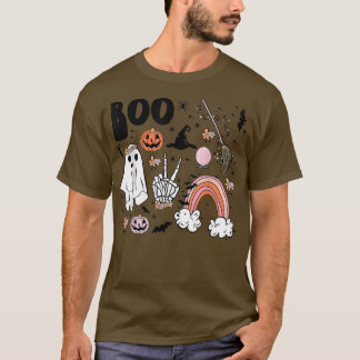 T-shirt Vintage Automne mignon Fantôme Éffrayant Babe Hipp