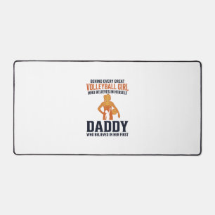 T-shirt vintage avec gravure Papa Fille de Volleyb