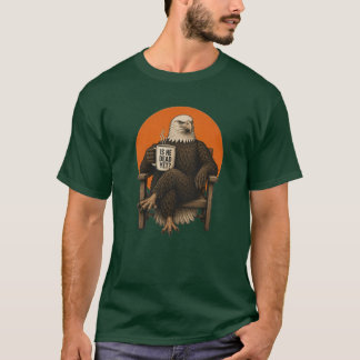T-shirt vintage avec illustration d'aigle américai