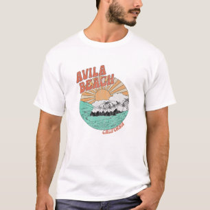 T-shirt Vintage Avila Beach Californie Palmiers CA Retro