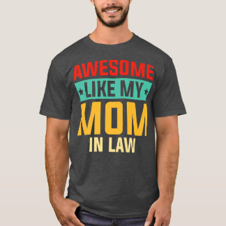 T-shirt Vintage Awesome Comme Ma Maman En Droit Parents Da