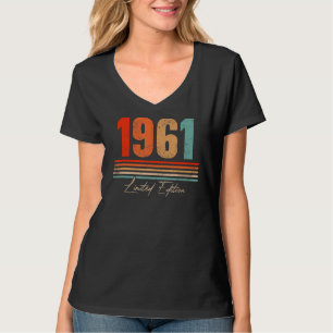 T-shirt Vintage Awesome Legend 1961 61e anniversaire