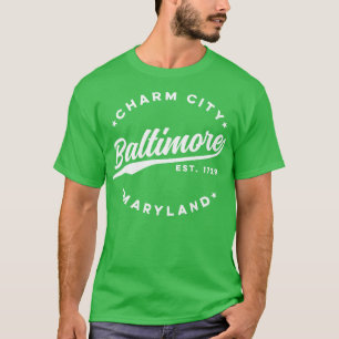 T-shirt Vintage Baltimore Charme Ville Maryland USA