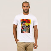T-Shirt Vintage bande dessinée Couverture de livre (Devant entier)